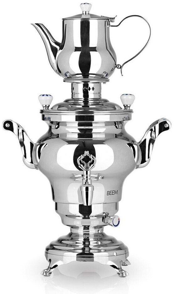 سماور برقی بیم آلمان مدل Beem Odessa III - ظرفیت 3 لیتر - بدنه استیل براق و طراحی کلاسیک